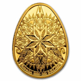 2025 Canada Gold $250 Pysanka Colorized