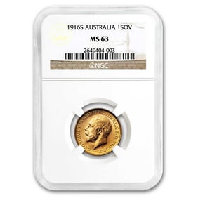 1916-S Australia Gold Sovereign George V
