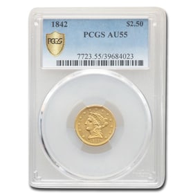 1842 $2.50 Liberty Gold Quarter Eagle