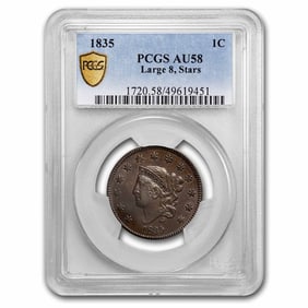1835 Large Cent Large 8 &