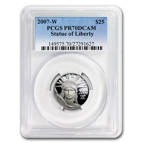 2007-W 1/4 oz Proof American Platinum