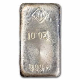 10 oz Silver Bar - Johnson