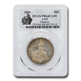 1859 Paquet Half Dollar Pattern PR-64
