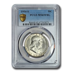 1954-S Franklin Half Dollar MS-65 PCGS