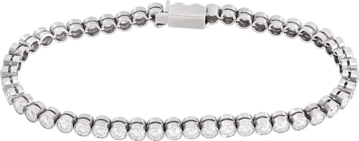 Platinum tennis bracelet with 5.00 carats