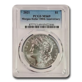 2021 Silver Morgan Dollar MS-69 PCGS