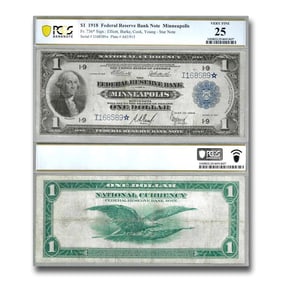 1918 (I-Minn) $1.00 FRBN VF-25 PCGS