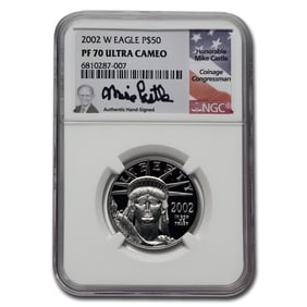2002-W 1/2 oz Proof American Platinum