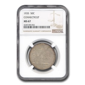 1935 Connecticut Tercentenary Half Dollar Commem
