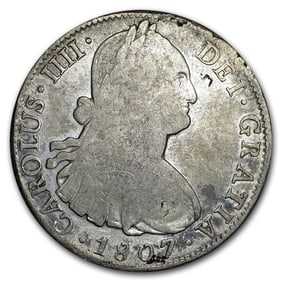 Spanish Empire Silver 8 Reales Portrait