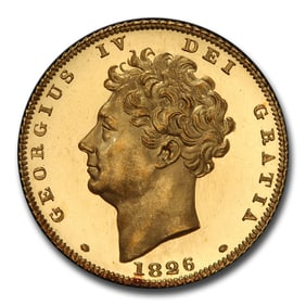 1826 Great Britain Gold 1/2 Sovereign
