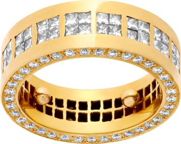 Wide band in 18k yellow gold