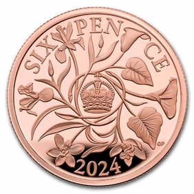 2024 Great Britain Sixpence Gold Proof