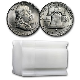 1948-D Franklin Half Dollar 20-Coin Roll