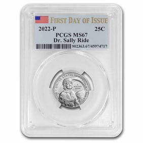 2022-P Dr. Sally Ride Quarter MS-67