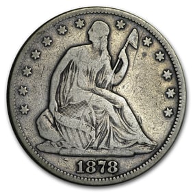 1878 Liberty Seated Half Dollar VF
