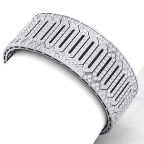 23 ctw Certified VS/SI Diamond 8 Inch Bracelet 18K White Gold