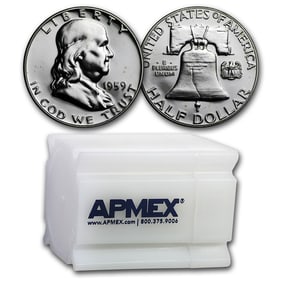 1959 Proof Franklin Half Dollar 20-Coin
