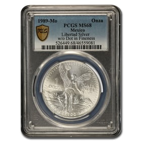 1989-Mo Mexico 1 oz Silver Libertad