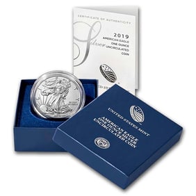 2019-W Burnished American Silver Eagle (w/Box