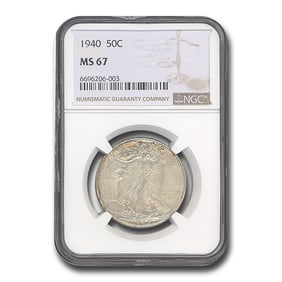 1940 Walking Liberty Half Dollar MS-67