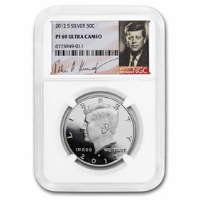 2012-S Silver Kennedy Half Dollar PF-69