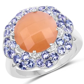 7.20 CT Genuine Peach Moonstone and