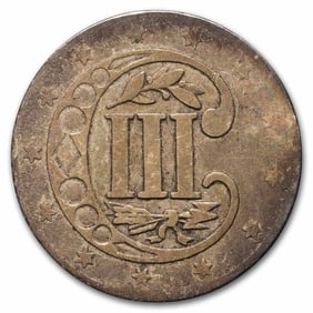 1856 Three Cent Silver Fine