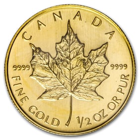 2008 Canada 1/2 oz Gold Maple