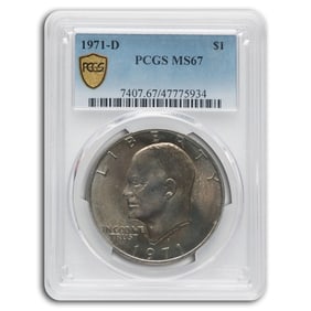 1971-D Clad Eisenhower Dollar MS-67 PCGS