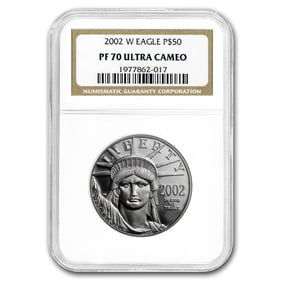 2002-W 1/2 oz Proof American Platinum