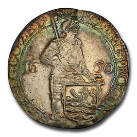 1660 Netherlands Silver Ducat AU-55 PCGS