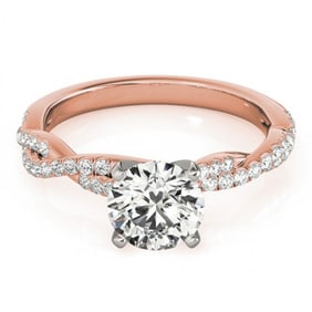 1 ctw Certified VS/SI Diamond Wedding Ring 18k Rose Gold