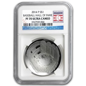 2014-P Baseball HOF $1 Silver Commem
