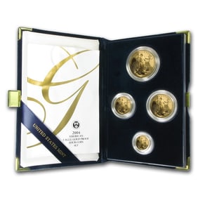 2004-W 4-Coin Proof American Gold Eagle