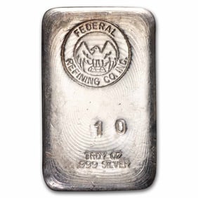 10 oz Silver Bar - Federal