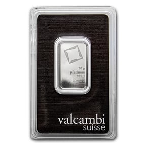 20 gram Platinum Bar - Valcambi
