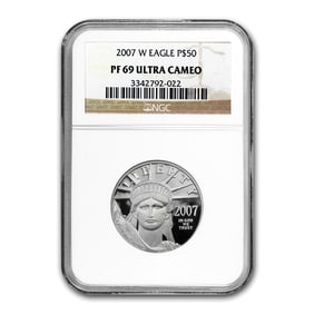2007-W 1/2 oz Proof American Platinum