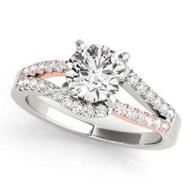 1.65 ctw Certified VS/SI Diamond Solitaire Ring 18k 2Tone Gold