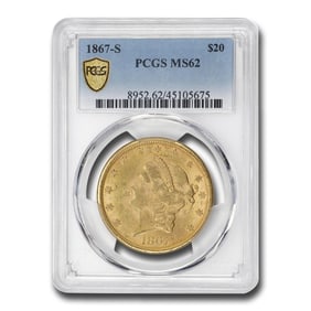 1867-S $20 Liberty Gold Double Eagle