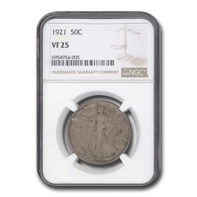 1921 Walking Liberty Half Dollar VF-25