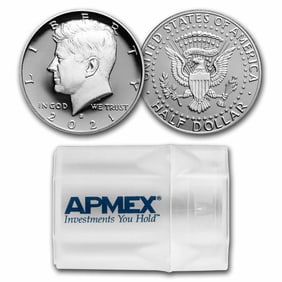 2021-S Kennedy Half Dollar 20-Coin Roll