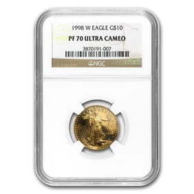 1998-W 1/4 oz Proof American Gold