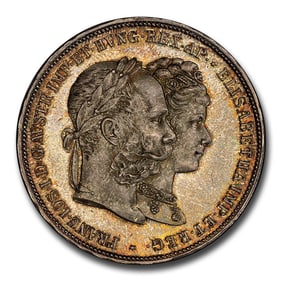 1879 Austria Silver 2 Florin Franz