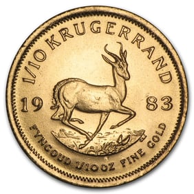 1983 South Africa 1/10 oz Gold