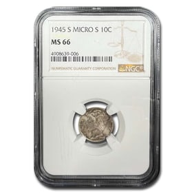 1945-S Mercury Dime MS-66 NGC (Micro