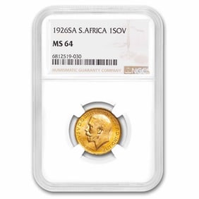 1926-SA South Africa Gold Sovereign MS-64