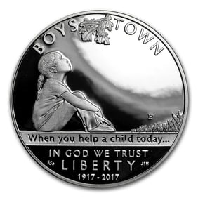2017-P Boys Town $1 Centennial Silver