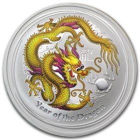 2012 Australia 1 oz Silver Dragon
