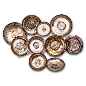 (1890-1942) Sterling Silver Coin Silver Dish